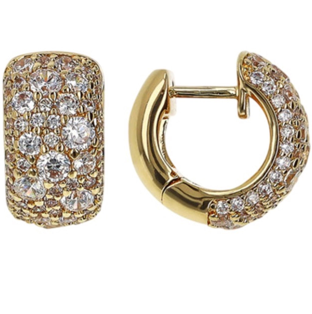 Orecchini cerchio Pavé Bronzallure