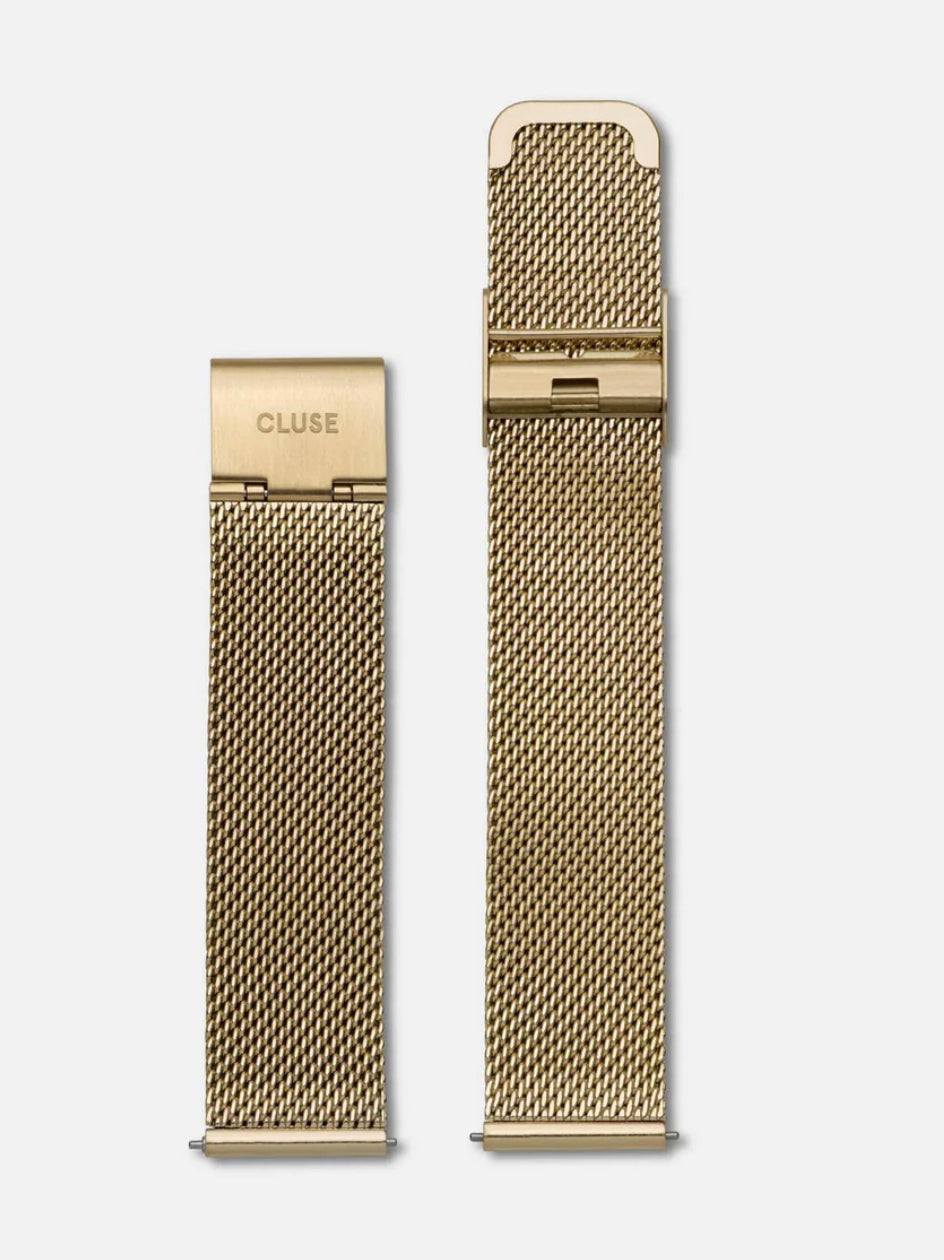 Strap 18 mm Mesh Gold