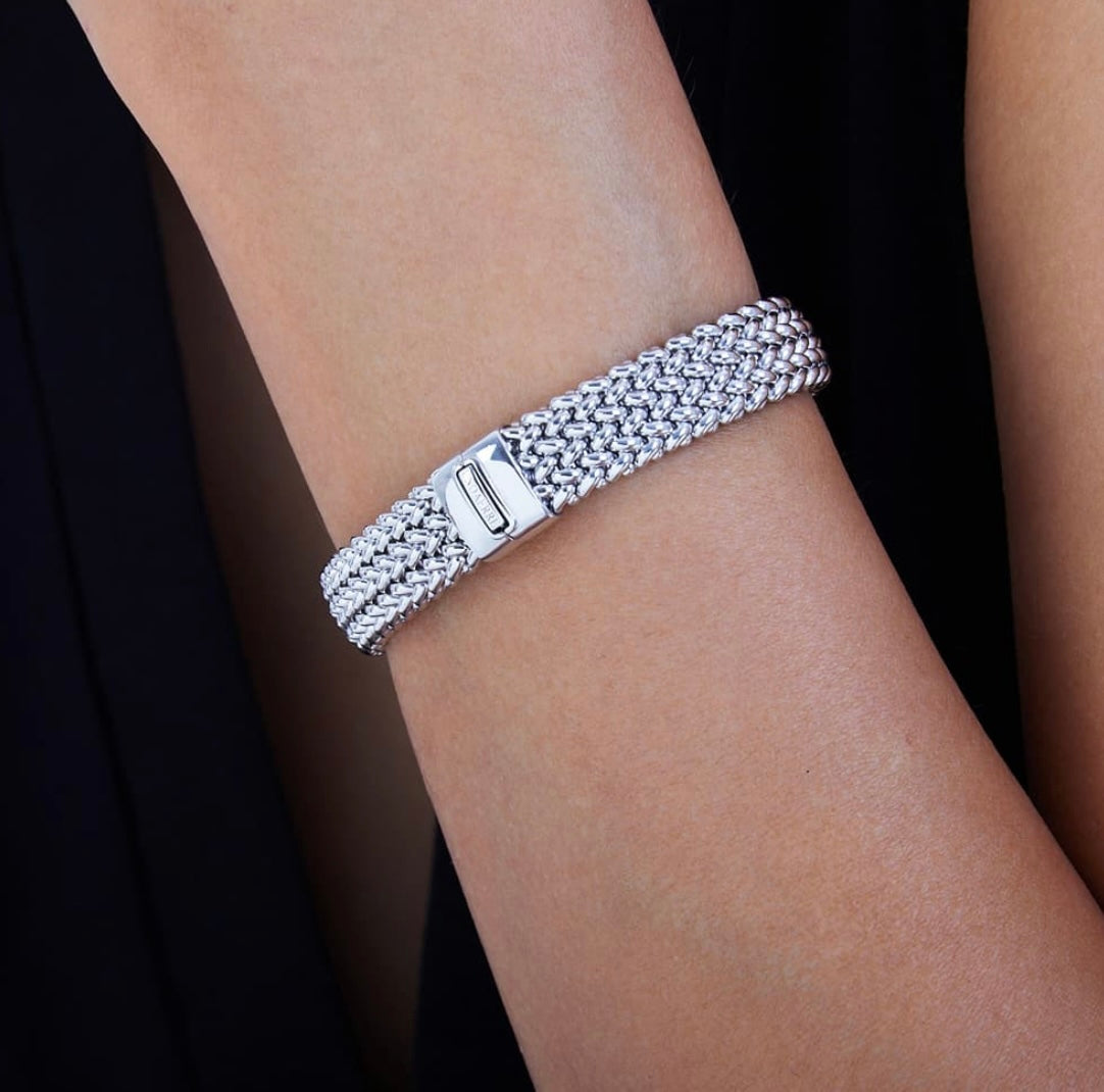 Bracciale UNOAERRE in argento rodiato Chicco