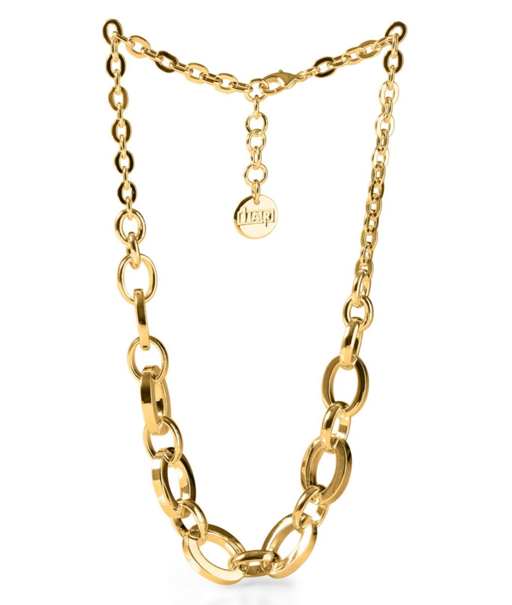Collana UNOAERRE in bronzo dorato