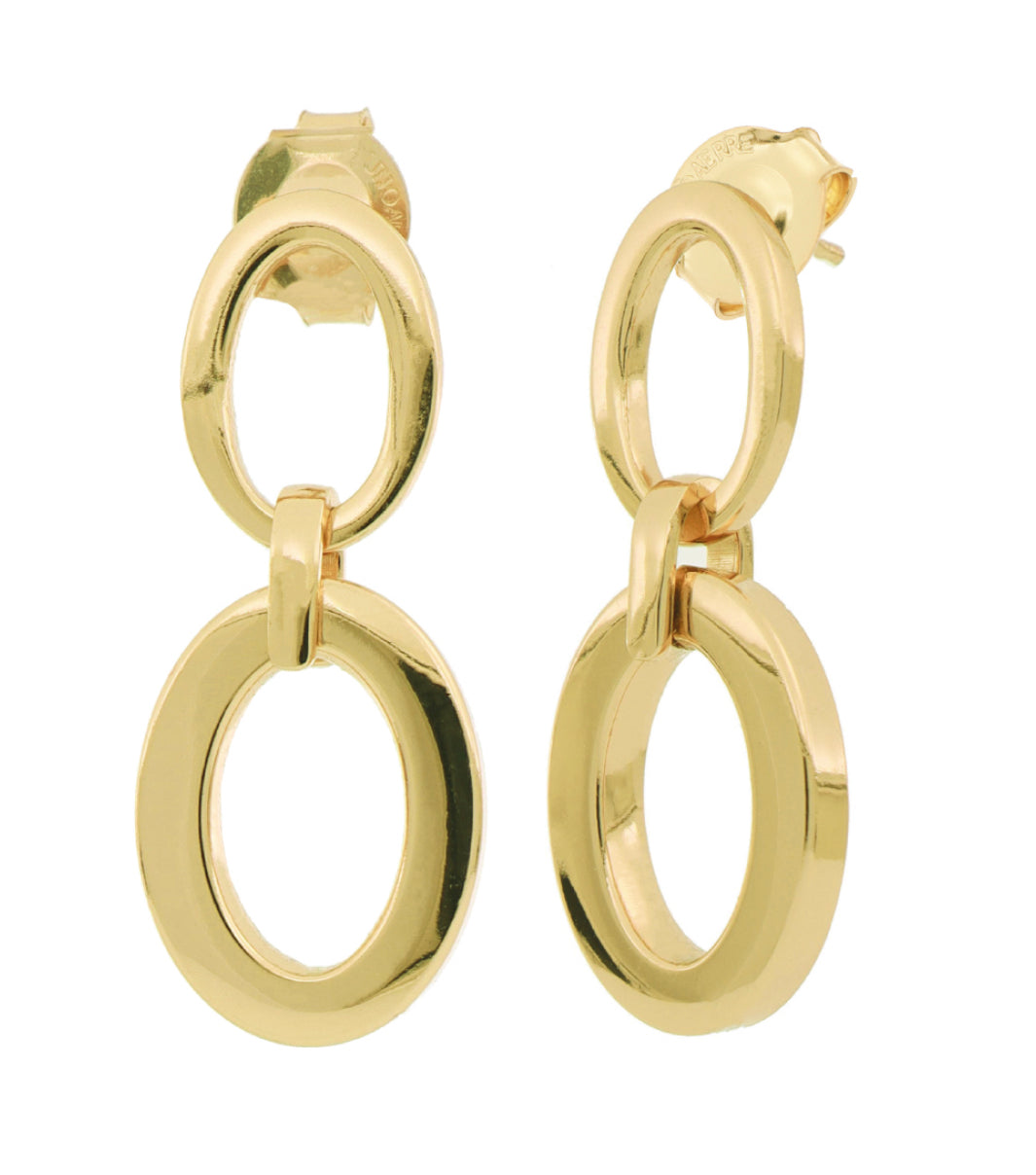 Orecchini UNOAERRE in Bronzo dorato