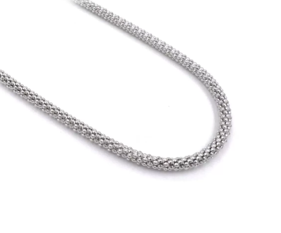 Collana Golden Girocollo Maxi Catena Popcorn