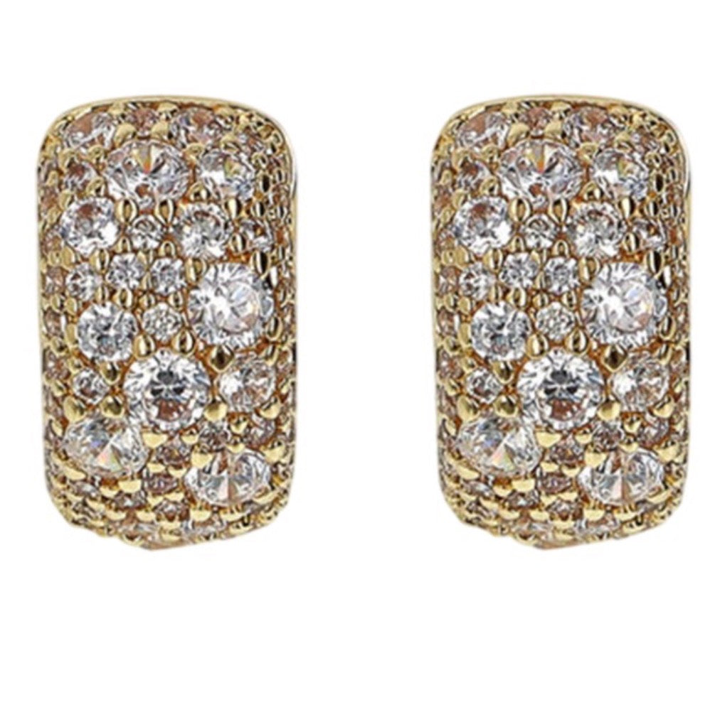 Orecchini cerchio Pavé Bronzallure