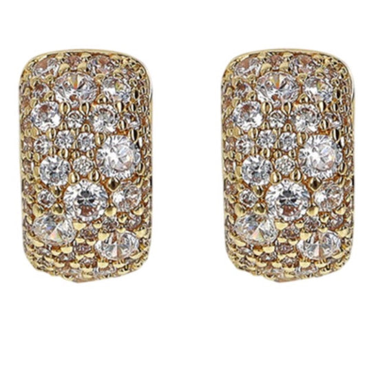 Orecchini cerchio Pavé Bronzallure