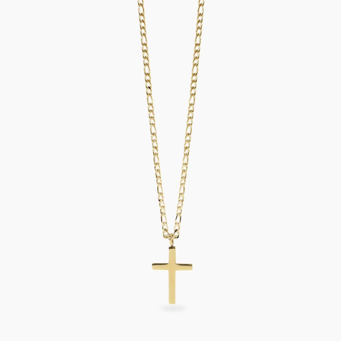 Collana dorata con croce