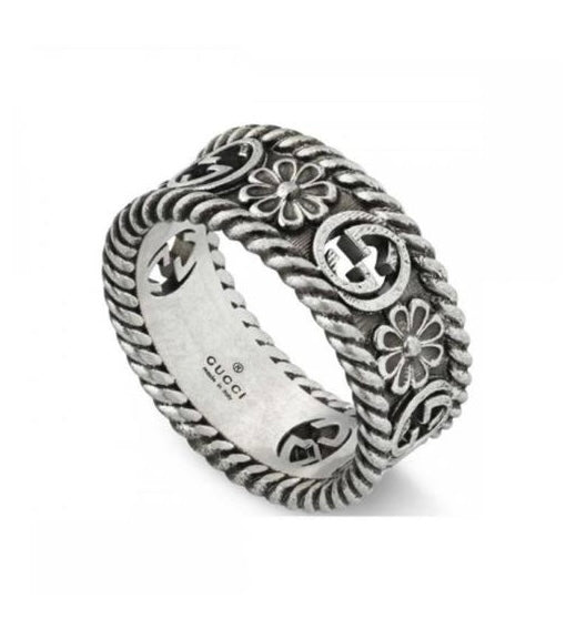 Anello GG motivo Fiore