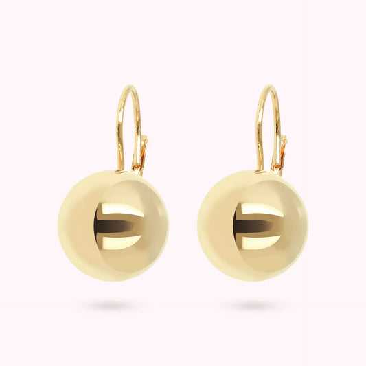 Orecchini pendenti con sfera