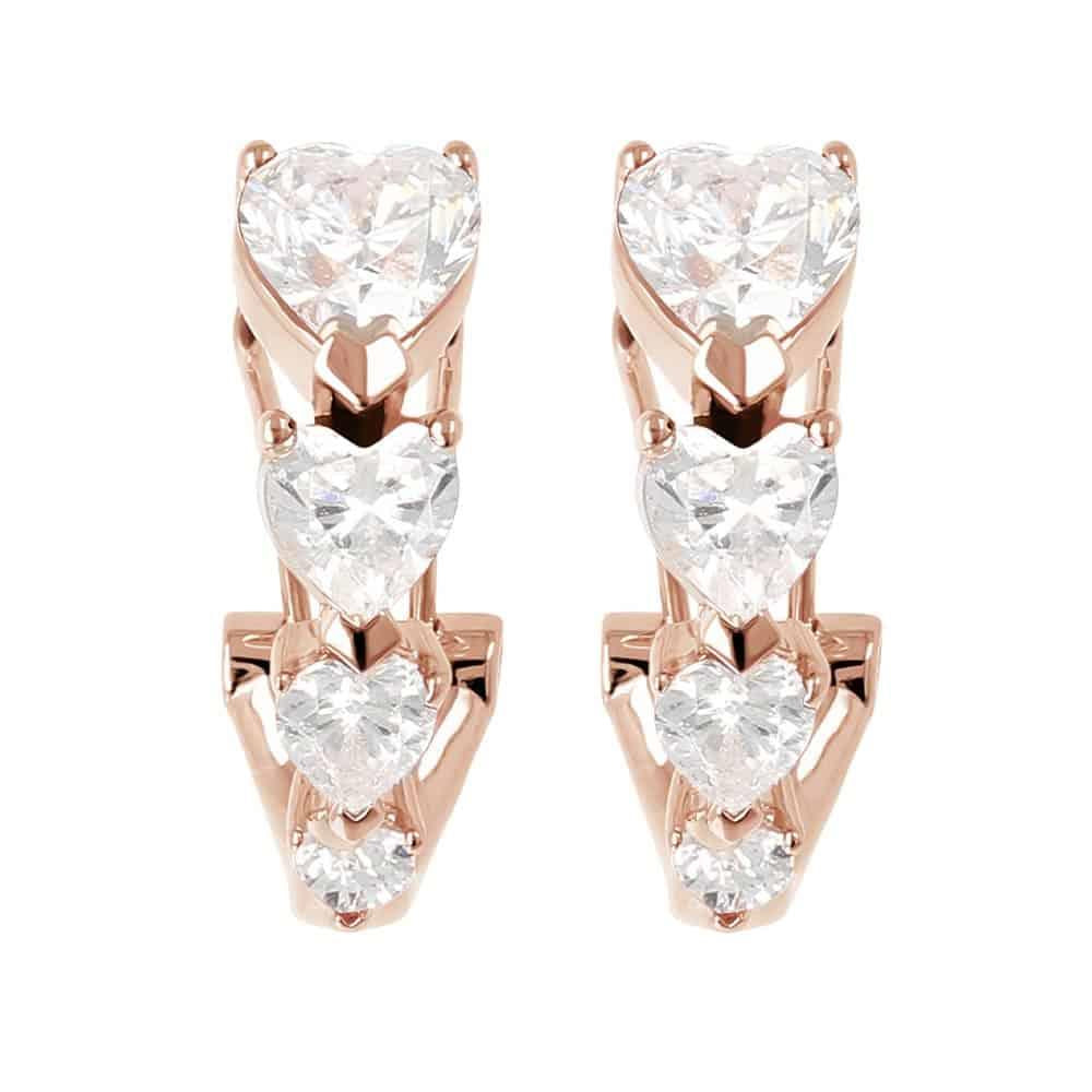 Orecchini cuori Bronzallure