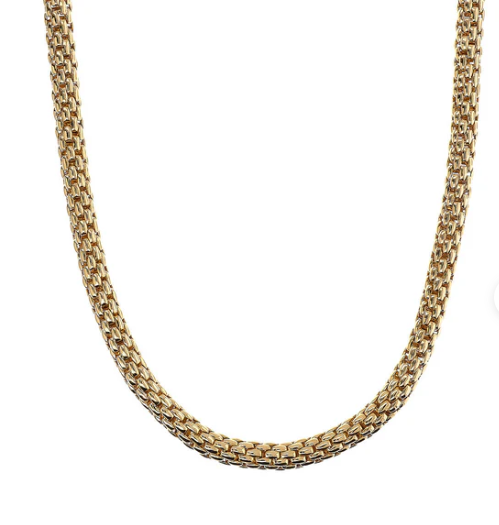 Collana Golden Girocollo Maxi Catena Popcorn