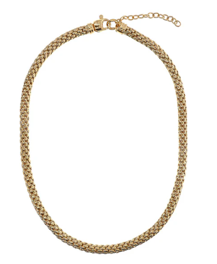 Collana Golden Girocollo Maxi Catena Popcorn