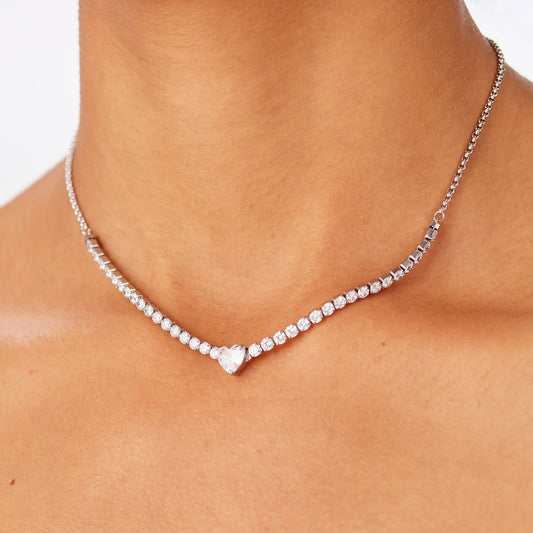 Collana TENNIS CUORE